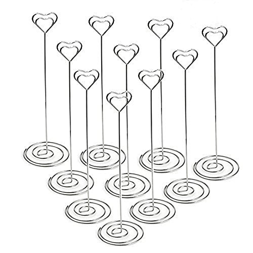 Heart Shape Place Card Clamps Stand Table Numbers Holder Photos Clips Heart Shape Place Card Clamps Stand Table Numbers Holder Photos Clips